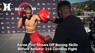 Aaron Pico Shows Off Boxing Skills Before Bellator 214 Henry Corrales Fight At Open Workout