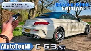 Mercedes AMG C63 S Convertible REVIEW POV Test Drive | 1 of 150 OCEAN BLUE EDITION | by AutoTopNL