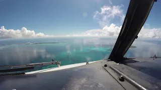 Cocos Island Visual approach & landing runway 15