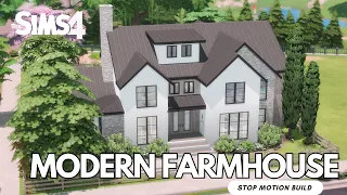 The Sims 4 Modern Farmhouse | Stop Motion Build | Book Nook Kit |  No CC