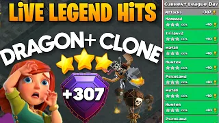 +307 My Live Legend League Hits TH16 Dragon Clone OP TH16 Live hits clash of clans