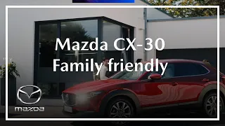 How has the Mazda CX-30 been designed for families?