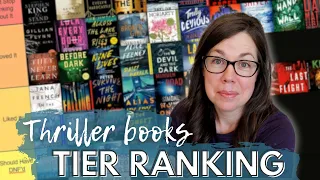 TIER RANKING every Thriller Book I've Read Since on BOOKTUBE II Almost 50 BOOKS!