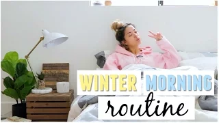 My Winter Morning Routine☽♡ Breakfast, Nails, Makeup + more!