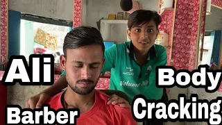 Ali barber Tapping Master relaxing massage by indian street younger Barber //asmr