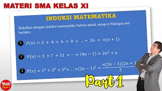 INDUKSI MATEMATIKA PEMBUKTIAN DERET BILANGAN - MATEMATIKA KELAS XI