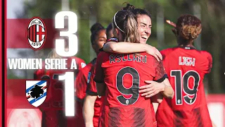 Asllani show on Fusetti's farewell day | AC Milan 3-1 Sampdoria | Highlights Women's Serie A