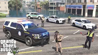 GTA 5 LSPDFR #727 Hurricane Mandatory Evacuation By Florida Highway Patrol