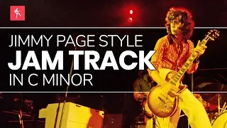 🎸Jimmy Page Style Backing Track in C Minor - Led Zeppelin Style Jam Track