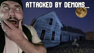 SOMETHING DEMONIC HAPPENED TO ME IN THIS HAUNTED ABANDONED HOUSE (ATTACKED)