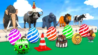 Mystery Surprise Eggs Max Level Drink Cow Mammoth Gorilla Dinosaur Lion Buffalo