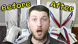 How to Have CUSTOM Goalie Gear for UNDER $20 | Customizing my Bauer Hype2Lite Goalie Gear |