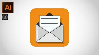 Adobe illustrator CC Tutorial - How to make a E-mail Message Icon Design