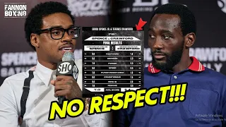 WOW! ERROL SPENCE JR. DISRESPECTS TERENCE CRAWFORD'S RESUME & DEFENSIVE SKILLS!? BUD RANK EJ HIGHER!