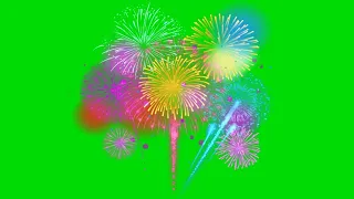 Fireworks Celebration Green screen Background Effects || New Year 2023