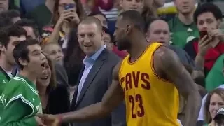 LeBron James Congratulates Special Olympian at Celtics Game