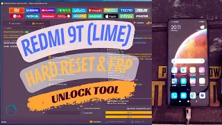 redmi 9t (lime) hard reset and frp unlock tool✔️
