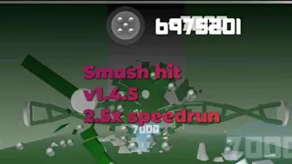 smash hit 2, 2.5x speedrun, v1.4.5, checkpoints 0-26, #4