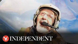 102-year-old former RAF pilot takes to the skies in iconic Spitfire