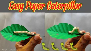DIY Tissue paper caterpillar which moves forward and backward || Easy Paper caterpillar toy