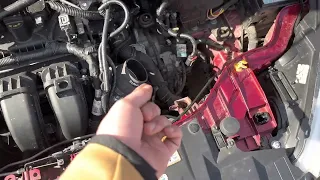 How to change overflow hose on 2013-2018 Ford Focus SE