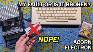 The Acorn Electron won't load software from tape and the reason was unexpected #repair