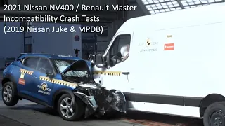 2019-2021 Renault Master / Nissan NV400 50Km/h Incompatibility Crash Tests (2019 Nissan Juke & MPDB)