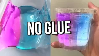 Testing VIRAL NO GLUE SLIMES! How to make DIY NO GLUE slimes, WATER SLIME & DIY one ingredient slime