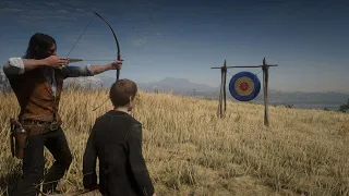 John Teaches Jack How NOT To Use a Bow | Red Dead Redemption 2