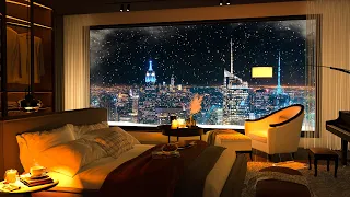 Cozy Apartment Jazz🗽 Your Serene Escape in the City that Never Sleeps 🎵 Piano Jazz Instrumental