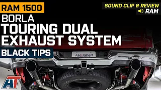 2019-2021 RAM 1500 5.7L Borla Touring Dual Exhaust System with Black Chrome Tips Sound Clip & Review