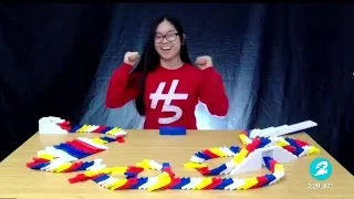 Domino artist Lily Hevesh shows off tricks to build dominoes like a pro | HOUSTON LIFE | KPRC 2