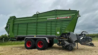 Big green mean machines Fendt silage harvest