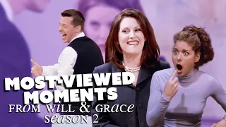 The Most-Viewed Moments from Will and Grace Season 2! | Comedy Bites Vintage