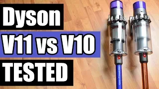 Dyson V11 vs V10 Cordless Vacuum TESTS / REVIEW / COMPARISON