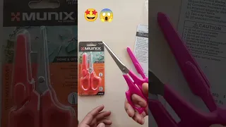 Munix Scissors 🤩😱 Pointed Tip With Safety Cover #scissors #shorts