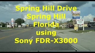 Driving Spring Hill dr, Florida using SONY FDR-X3000