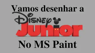 Como desenhar o logo da Disney Júnior no Microsoft Paint