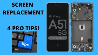 Samsung Galaxy A51 5G screen replacement detailed 2022