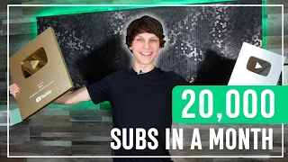20,000 Subscribers in 30 Days: Grow on YouTube Fast in 2024