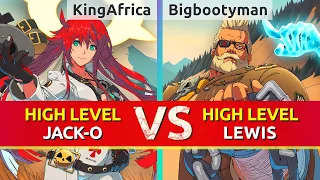 GGST ▰ KingAfrica4 (Jack-O) vs Bigbootyman445 (Goldlewis). High Level Gameplay