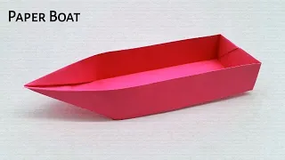 How to make a paper boat that floats - Paper speed boat - Origami boat that floats on water