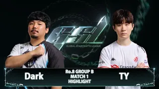 8강 B조 1경기 | 2023 GSL 시즌2 Code S 하이라이트 | 박령우(Dark), 전태양(TY)