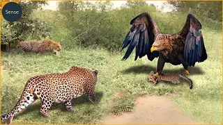 Hungry Eagle Hunts In Leopard Territory And What Happens Next?