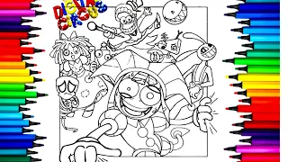 The amazing digital circus Coloring pages