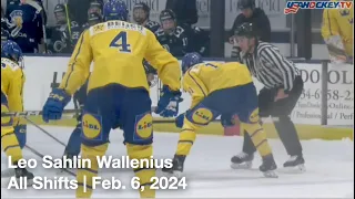 Leo Sahlin Wallenius (SWE4) | All Shifts | Sweden vs. Finland | 02 06 2024 | U18 Five Nations