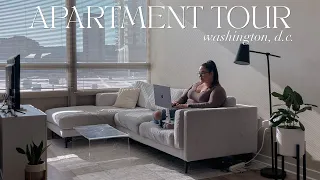 MY APARTMENT TOUR | 1-bed in Washington, DC (my first apartment living alone)