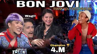 PILIPINAS Got Talent Audition | Part12 / Bon Jovi, Thank you for loving me, kinilig ulit si Angel.