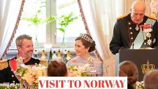 King Fredrick And Queen Mary of Denmark Hosted To A Spectacular Dinner Banquet In Norway