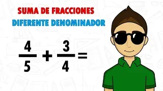 SUMA DE FRACCIONES CON DIFERENTE DENOMINADOR Super Facil - Para principiantes